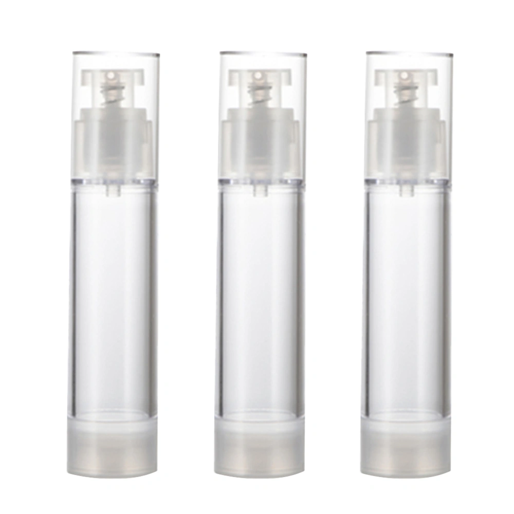 3pcs Useful Emulsion Bottles Transparent Sub Packaging Bottles Lotion Containers Empty Storage Bottle for Outdoor Travel (50ml)