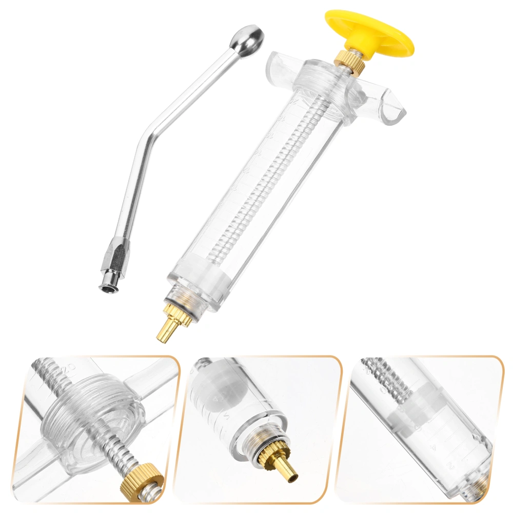 2 Sets of Veterinary Medicinal Liquid Dispenser Useful Medicine Animal Drencher Animal Medicine Injector