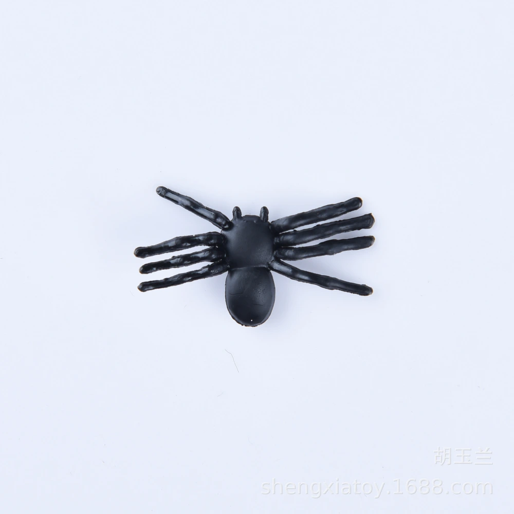 50pcs Plastic Spiders Fake Spiders Realistic Spiders for Halloween Vivid Spiders Models