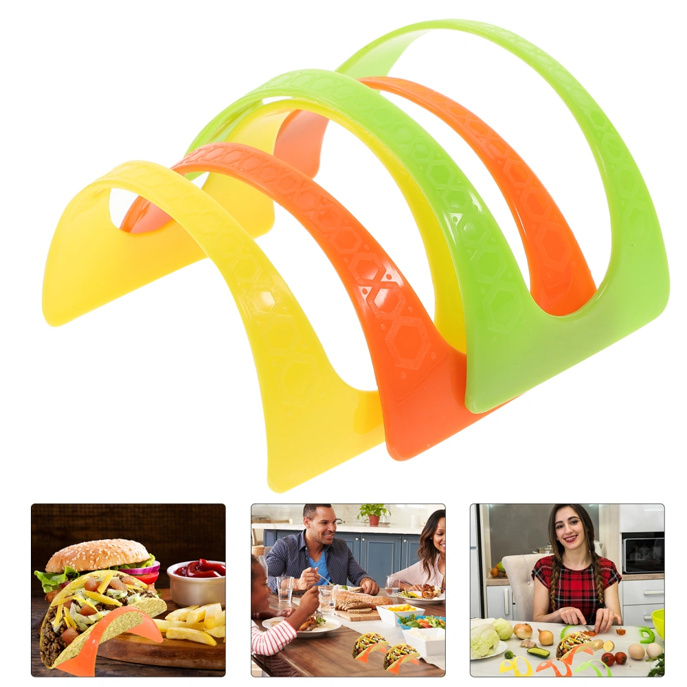 50pcs Plastic Taco Rack Mexican Pancake Rack Tray Taco Holder for Home Restaurant