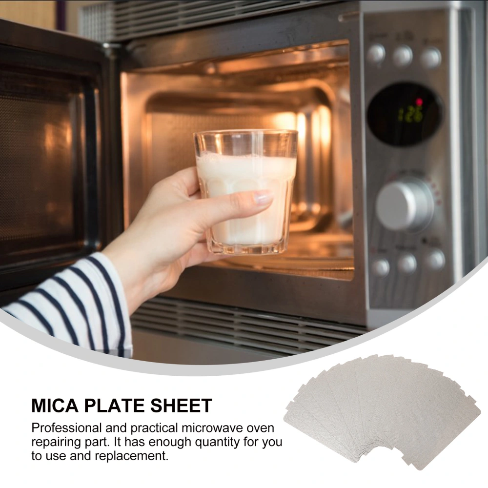 12pcs Mica Sheet Universal Oven Mica Plate Sheet Microwave Replacement Supplies