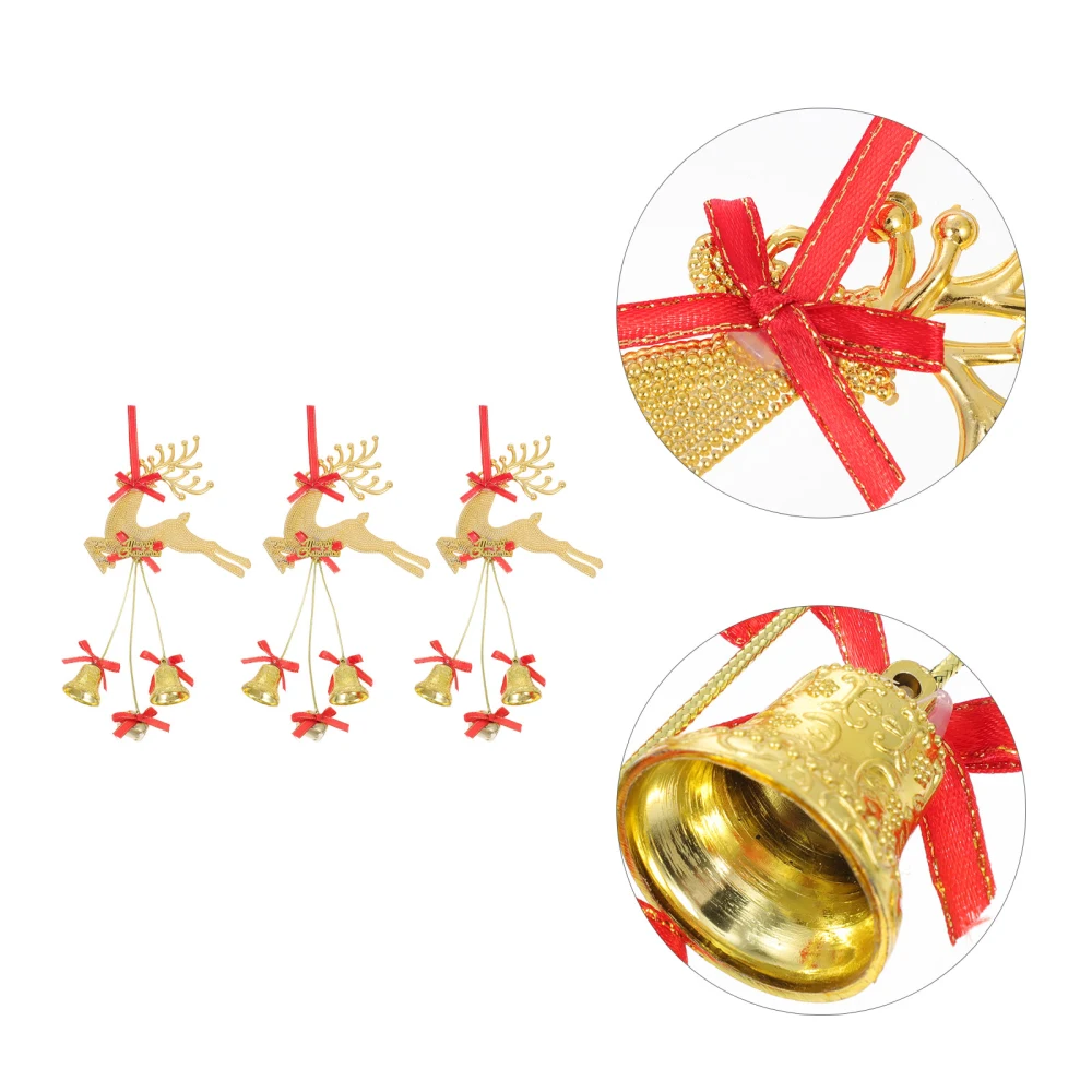 3Pcs Decorative Christmas Tree Pendants Decorative Pendants Christmas Ornaments