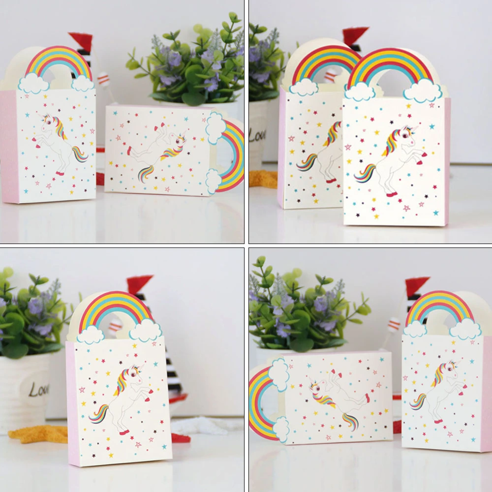 1 Set 24 Pcs Unicorn Paper Candy Boxes Delicate Candy Boxes (Assorted Color)