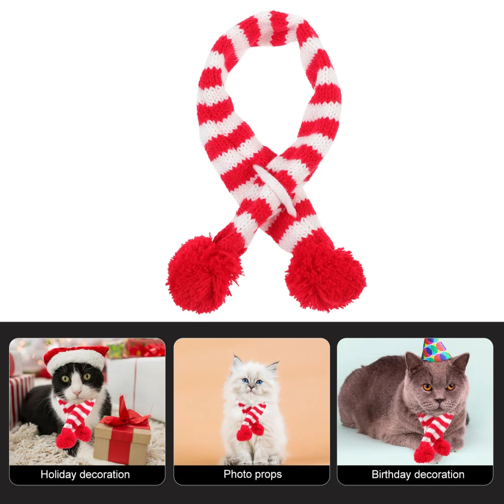 1pc Christmas Theme Pets Scarf Comfortable Cat Dog Decorative Clothing Accessory