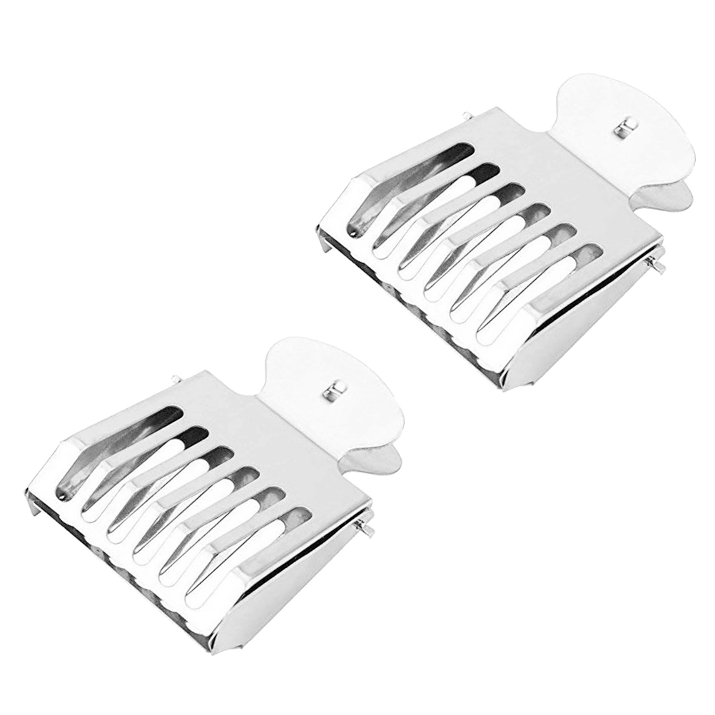 2pcs Stainless Steel Beekeeping Clips Queen Bee Catcher Bee Cages Beekeeper Tools