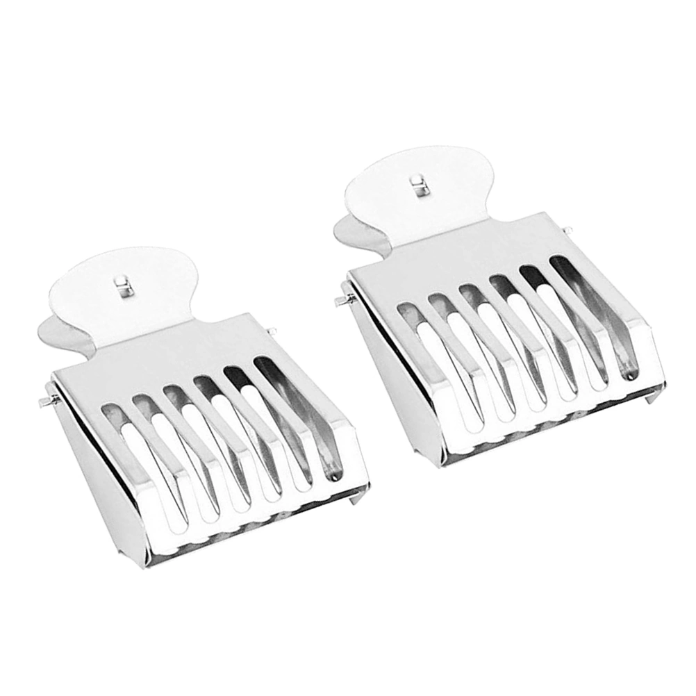 2pcs Stainless Steel Beekeeping Clips Queen Bee Catcher Bee Cages Beekeeper Tools
