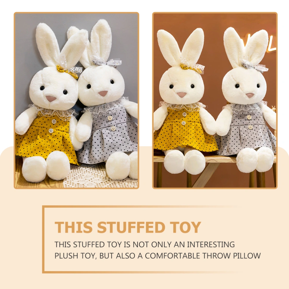 Adorable Rabbit Plush Doll Lovely Rabbit Stuffed Toy Bunny Plush Plaything