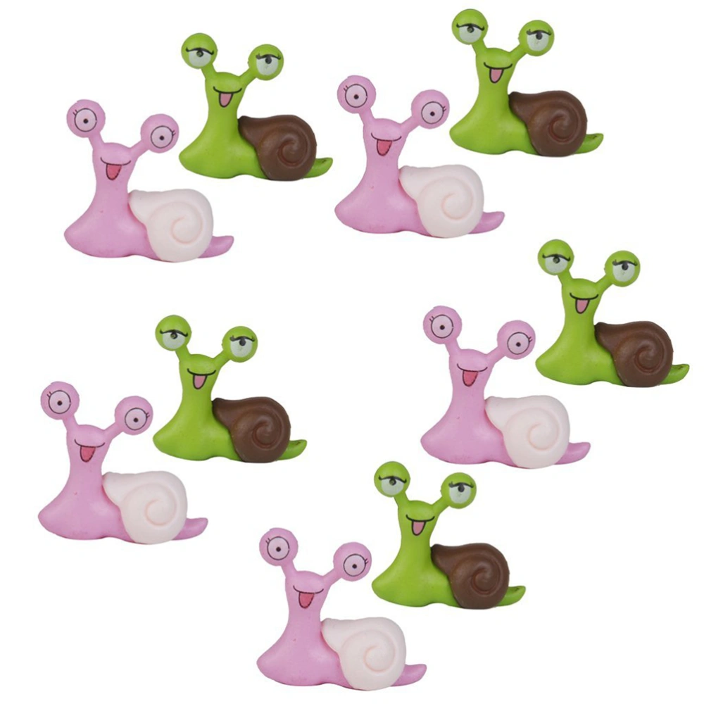 10ppcs Miniature Snail Couples mini house Decoration Micro Landscape Ornaments