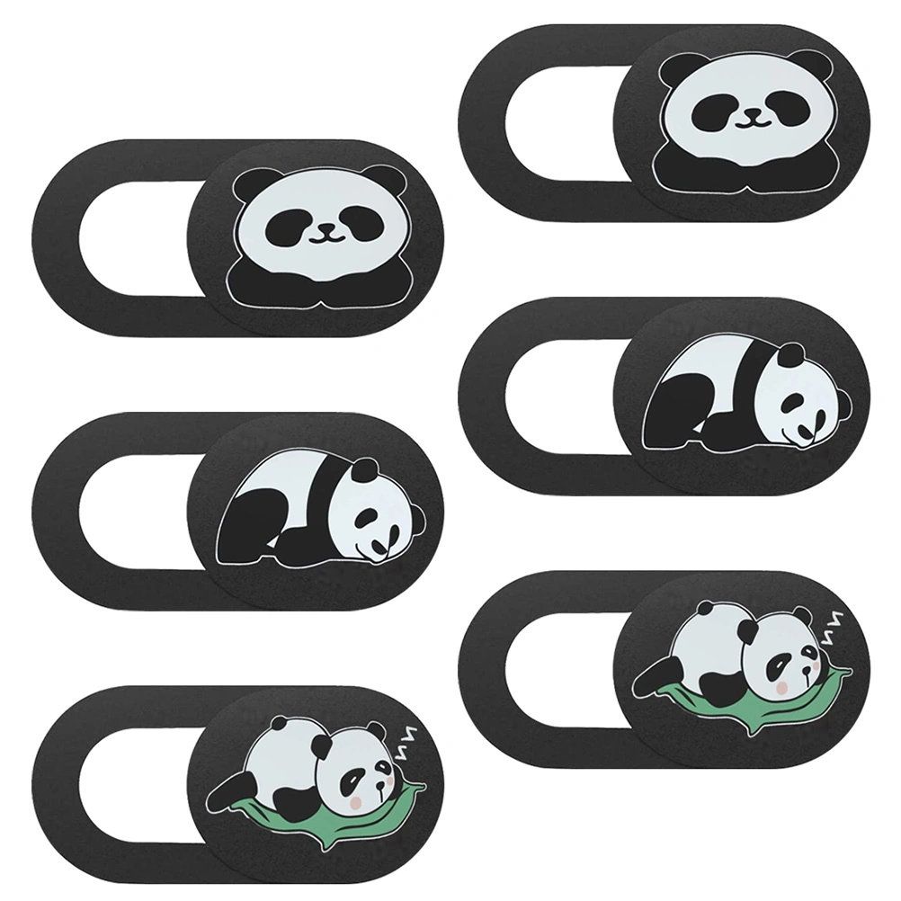 6PCS Webcam Cover Slide Pattern Anti-peeping Camera Sliding Lid Accessories