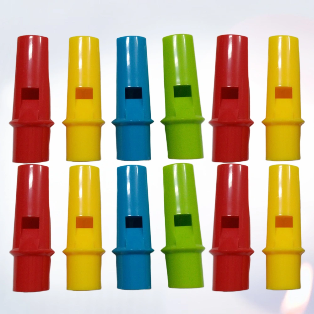 25Pcs Creative Cylinder Shape Pan Flutes Circular Flute Whistles DIY Music Instrument Toys for Kids (Random Color)