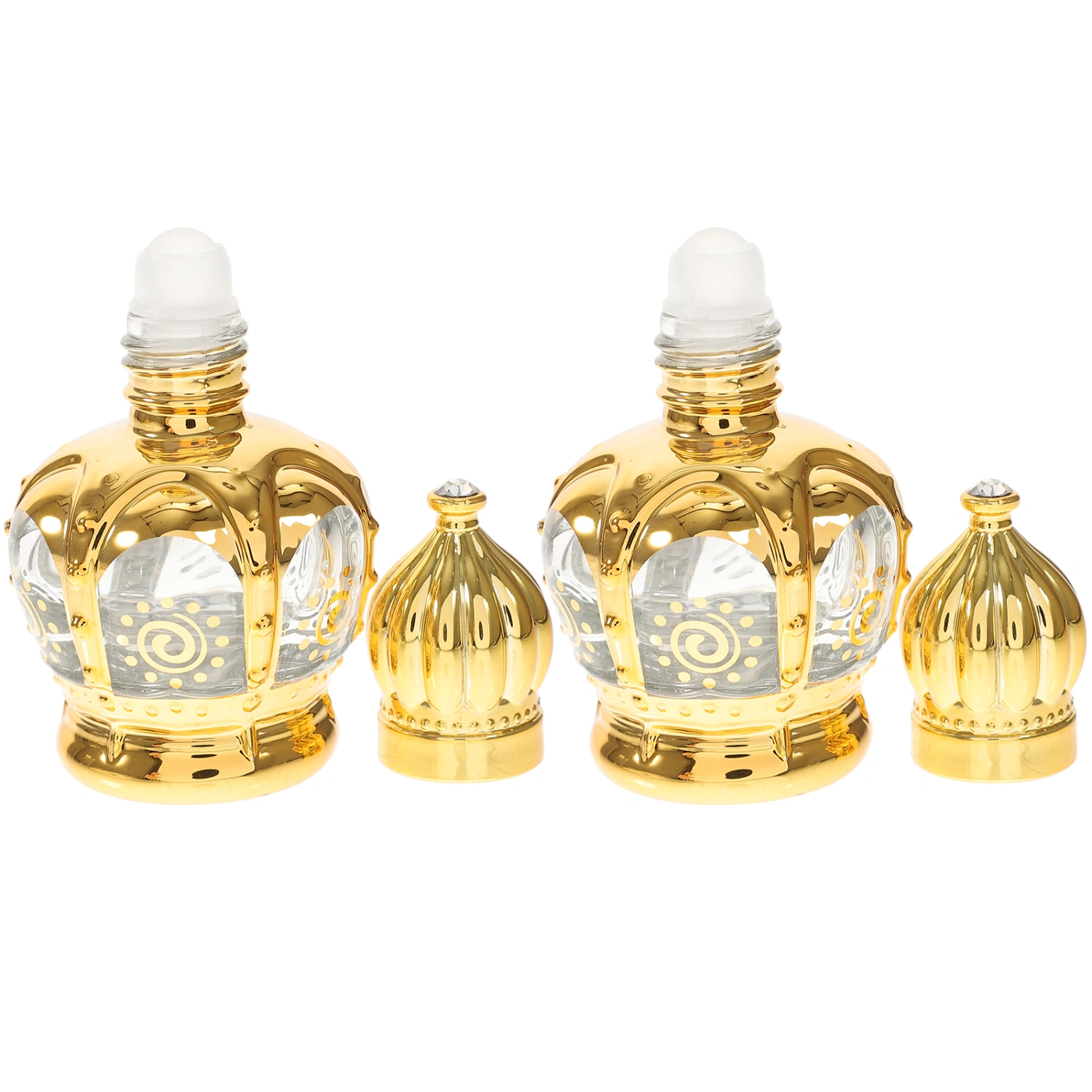 2Pcs Essential Oil Bottle Perfume Roller Bottles Roll On Bottle Glass Roller Bottles Empty Bottles