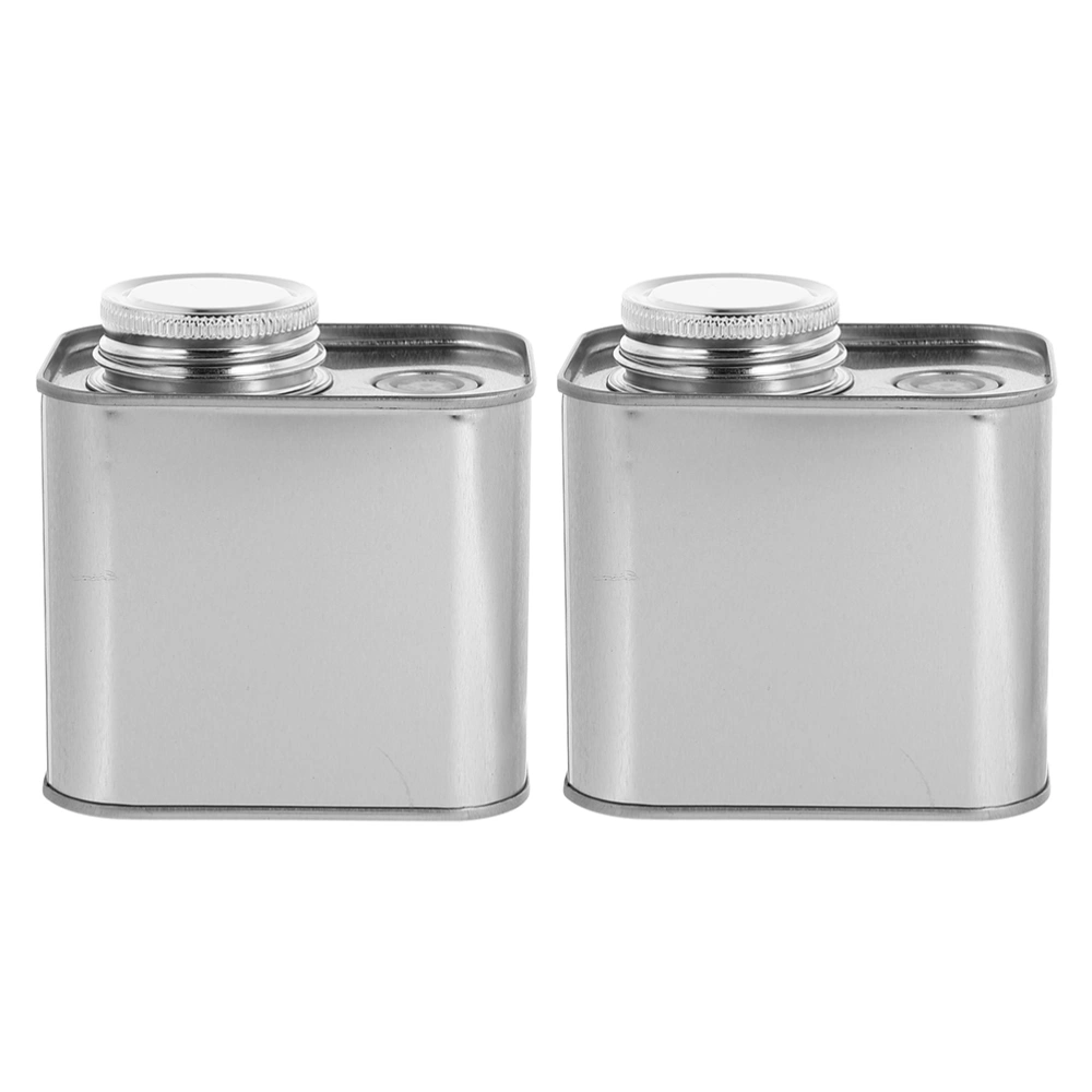 2pcs Tinplate Coffee Bean Sealed Storage Cans Delicate Beans Storage Containers