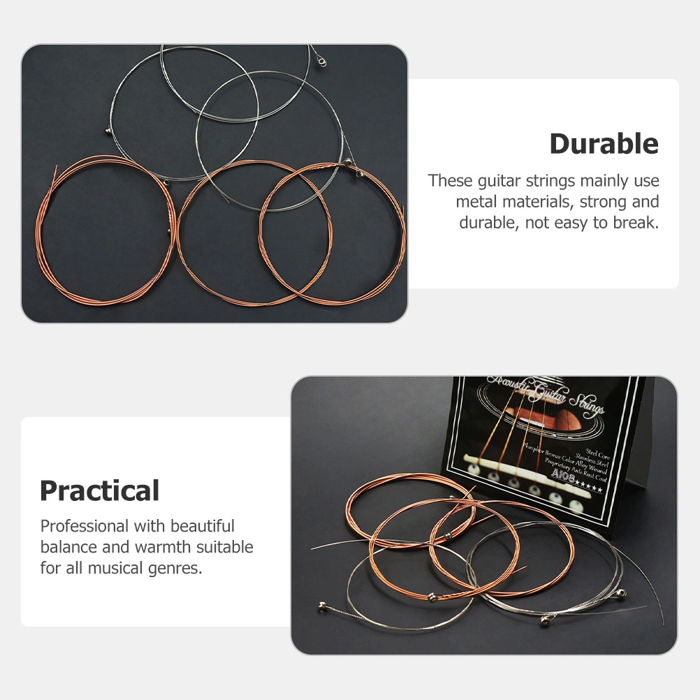 12pcs Folk Guitar Strings Folk Guitar Replacement Strings Guitar Accessories
