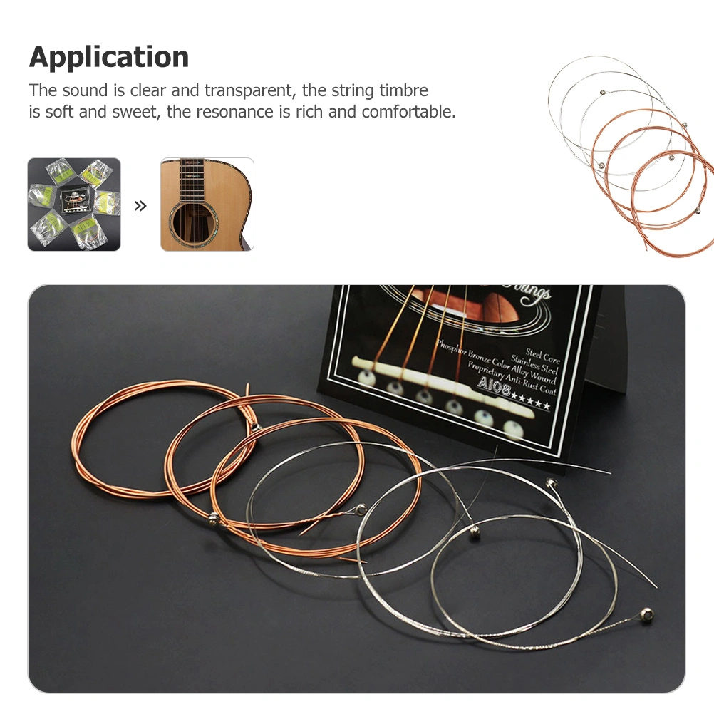 12pcs Folk Guitar Strings Folk Guitar Replacement Strings Guitar Accessories