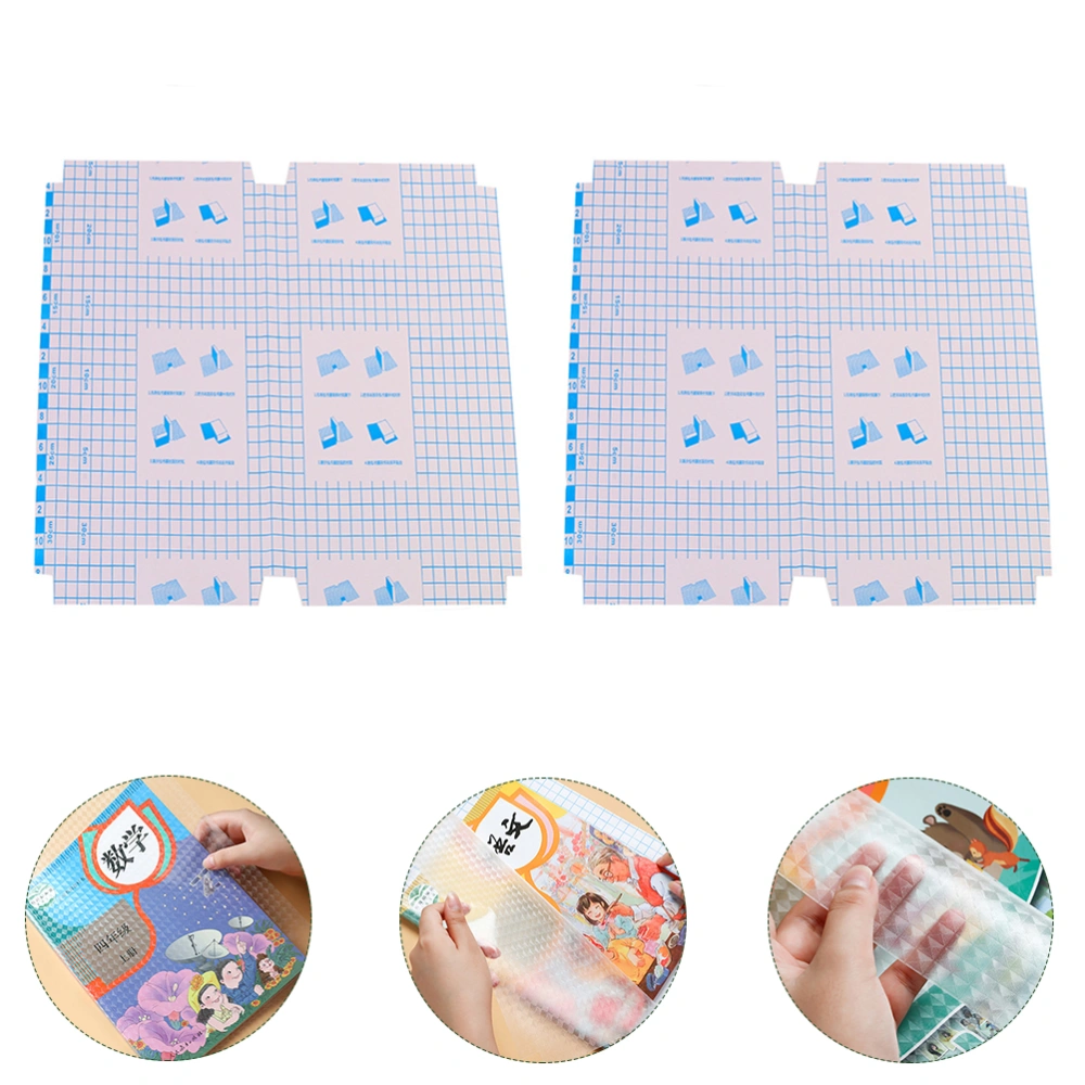 16Pcs Self-adhesive Book Protective Covers Waterproof Book Covers Plastic Textbook Covers