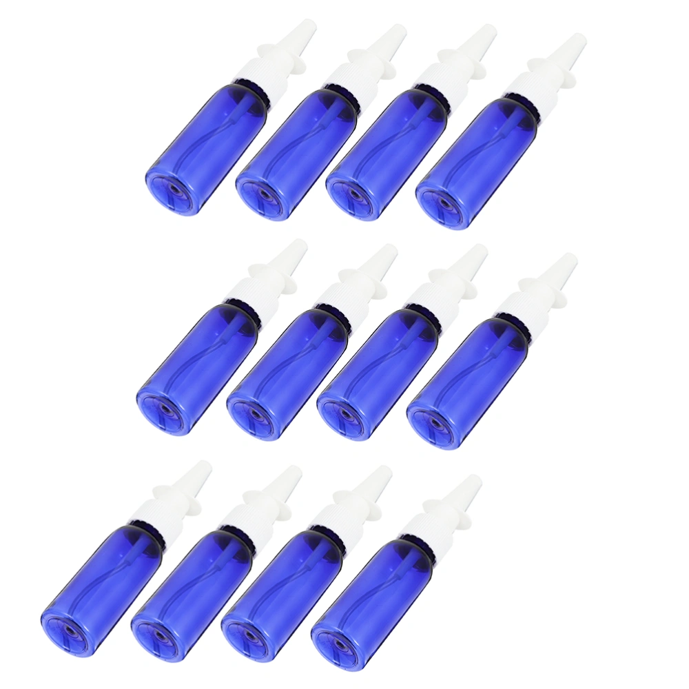 12pcs Convenient Spray Bottles Cosmetics Nasal Spray Bottles Liquid Sub Bottles