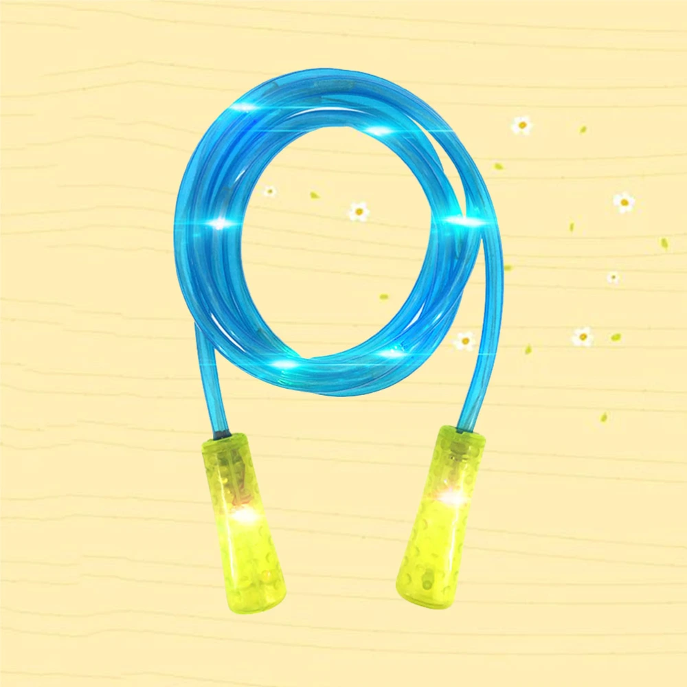 Light-up Jump Rope Outdoor LED Flashing Skipping Rope Sports Equipment for Kids Children (Blue)