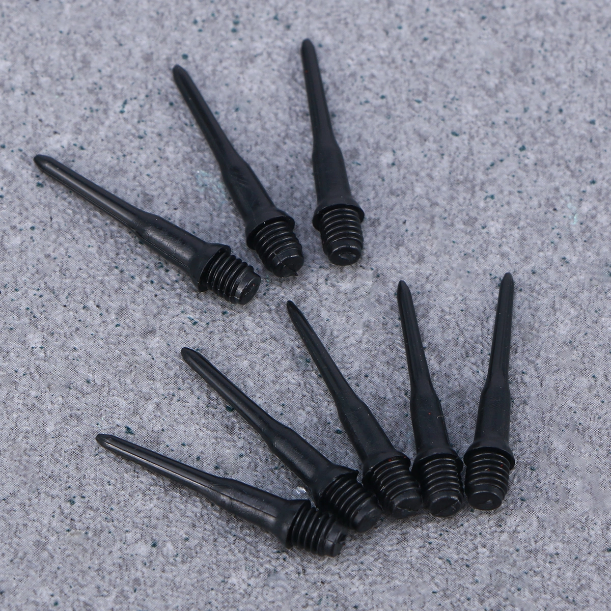 250pcs Dart Points Plastic Tips for Electronic Darts 2BA Screw Thread Dart Accessory (Black)