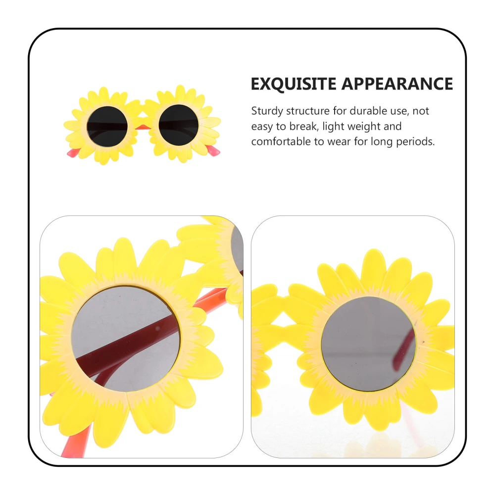 1 Pair Fashionable Flower Sunglasses Delicate Party Sunglasses for Children