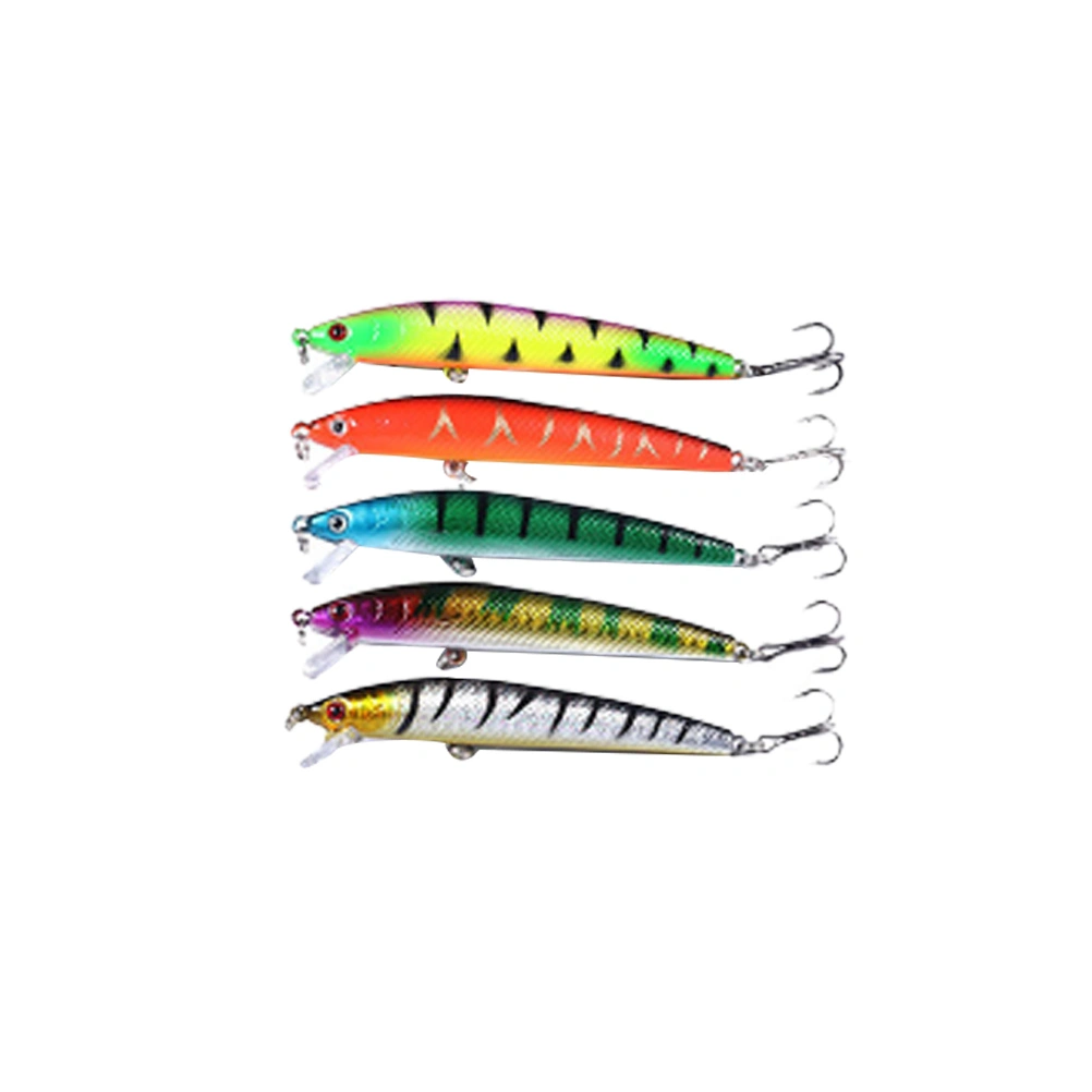5 Pcs 9.5CM 8.5G Plastic Hard Fishing Bait Lifelike Minow Bait Movable Togue Plate Fishing Lures Bionic Fishing Lures Fishing Supplies -- 1 2 3 4 5#