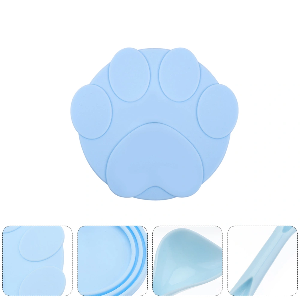 2pcs Durable Food Can Covers Silicone Pet Food Can Dust-proof Cover Pads