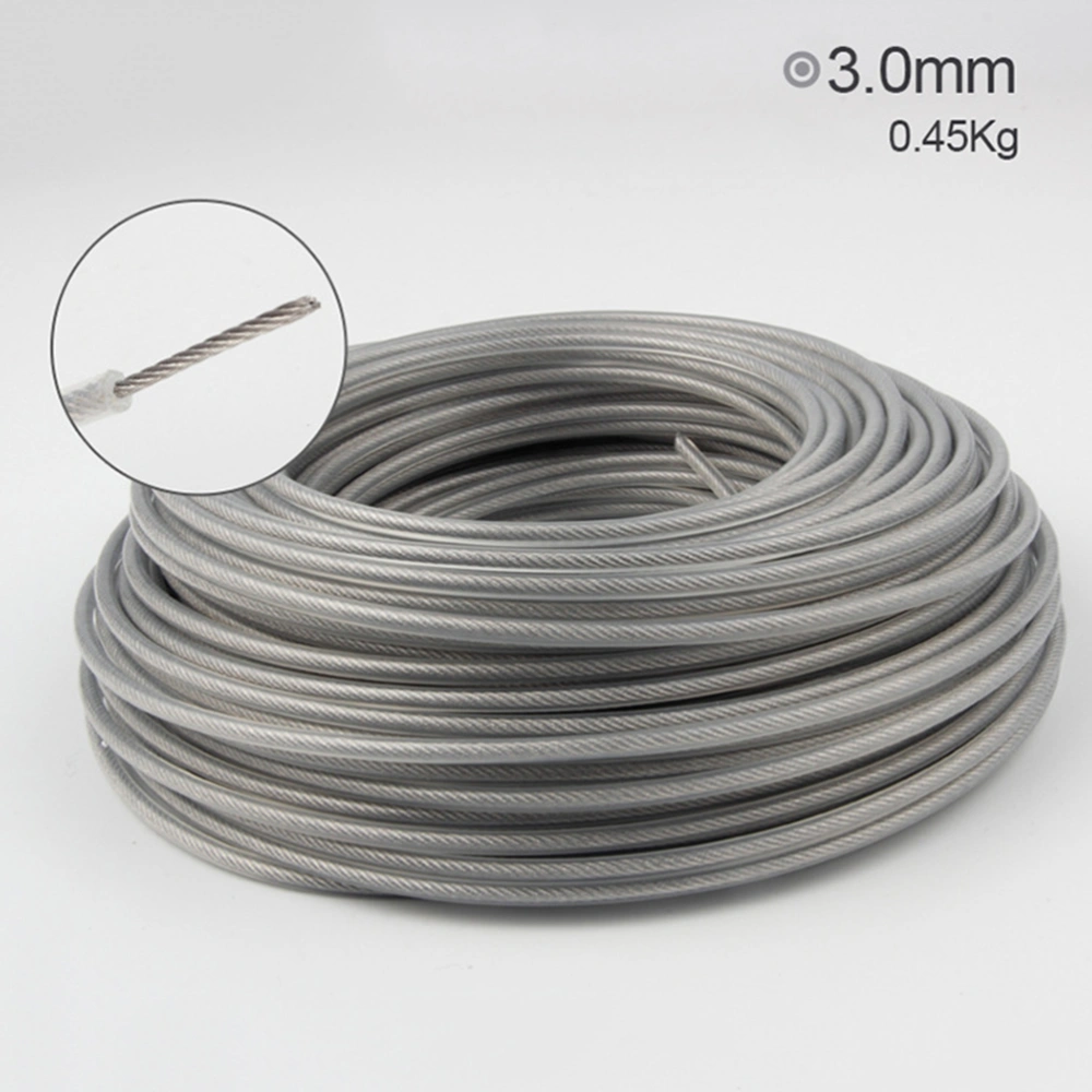 3mm Steel Wire Weeding Machine Accessories Lawn Mower Use Durable Trimmer Line - Random Color