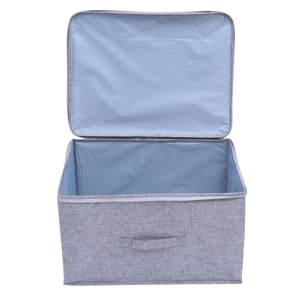 Dust Proof Closet Cloth Storage Box Large Capacity Cloth Container with Zip Lid