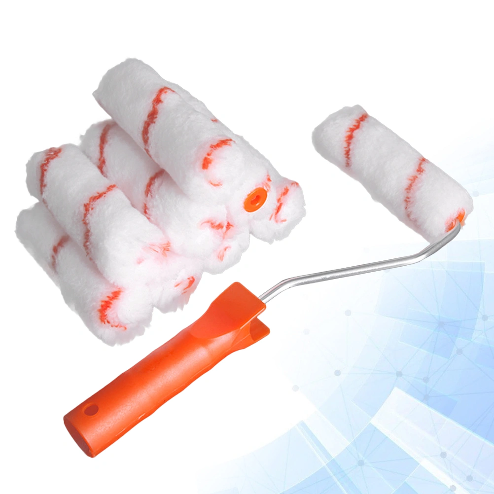 4 Inch Wall Painting Tools Professional Wall Paint Roller Brushes Portable Mini Paint Roller Kit Perfect Roller Paint Brush for Home Office Room