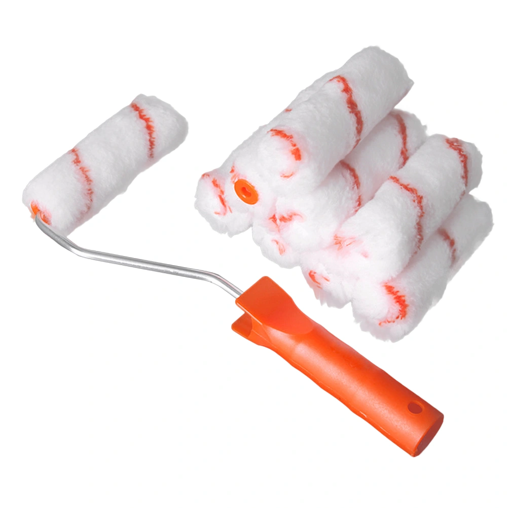 4 Inch Wall Painting Tools Professional Wall Paint Roller Brushes Portable Mini Paint Roller Kit Perfect Roller Paint Brush for Home Office Room