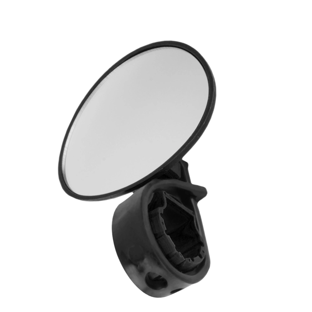 Mountain Bike Handlebar Mirror Super Clear Blast-Resistant Lightweight Wide Angle Fully Adjustable Cycle Mirror (Black)