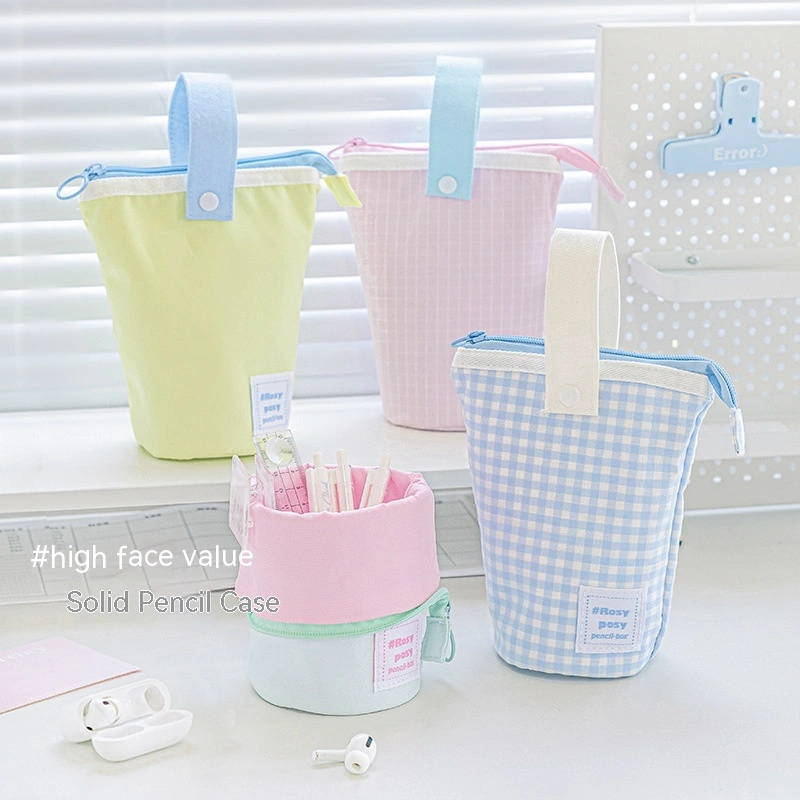 Milky Foldable Vertical Pencil Case