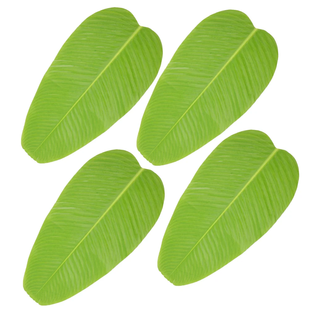 Fake Leaf Place Mat Outdoor Dining Table Place Mat Tropical Party Decoration