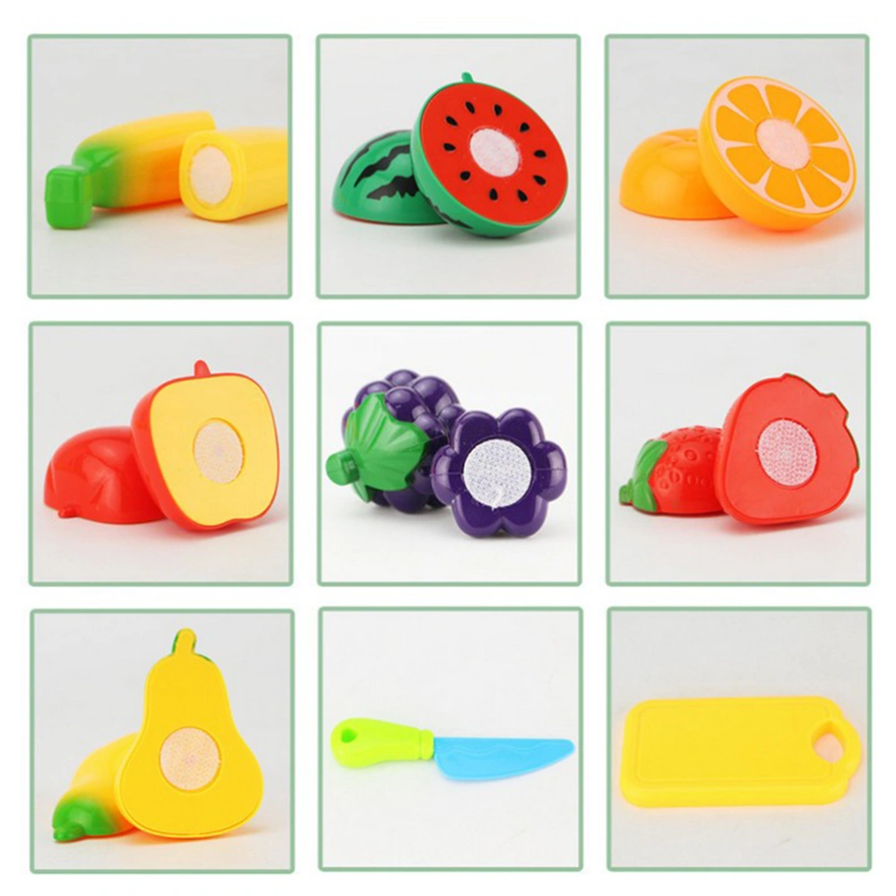 9 Pcs Cutting Fruits Cooking Playset Fun Educational Toys for Kids