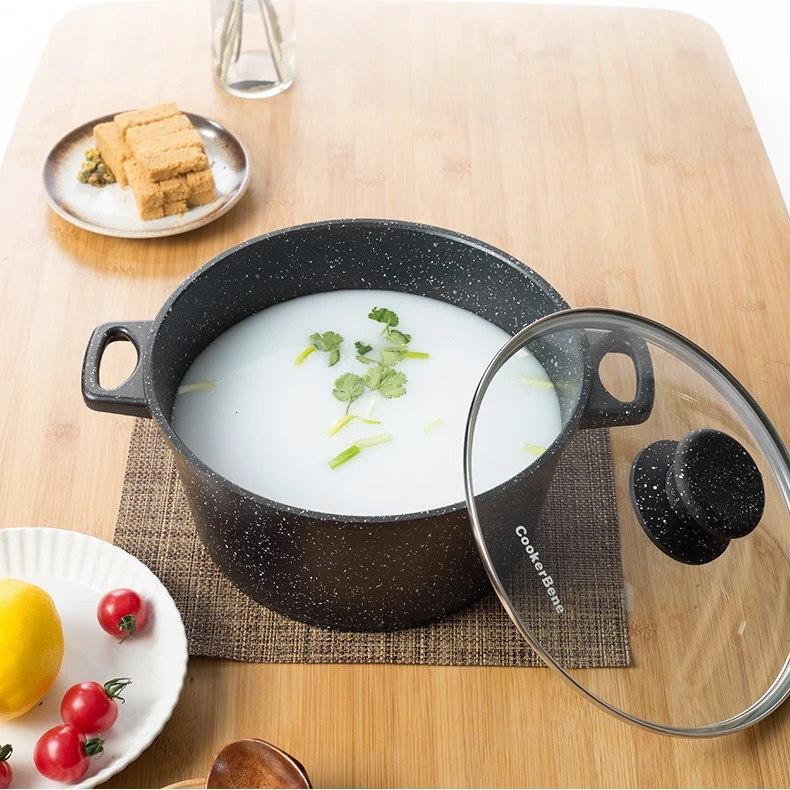 German Medical Stone Soup Pot Binaural Non-stick Pan