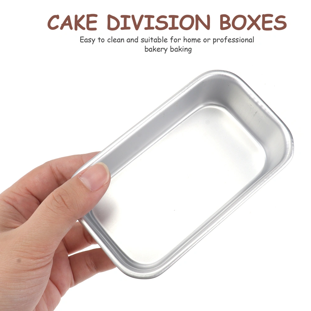 3pcs Simple Baking Plate Tray Toast Mould Household Baking Gadget Bread Baking Tray for Home Kitchen Restaurant (Silver )