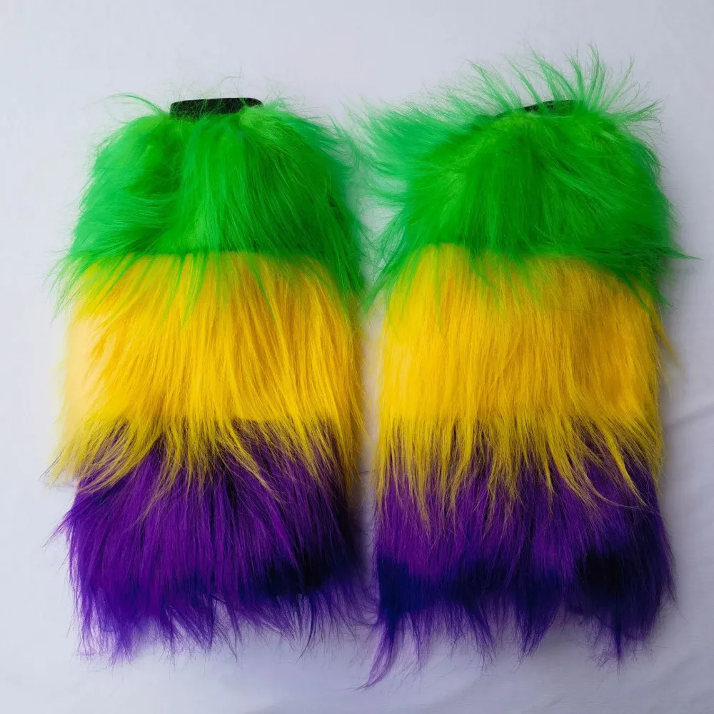 Irish Carnival Long Hair Leg Warmer Stage Performance Costume