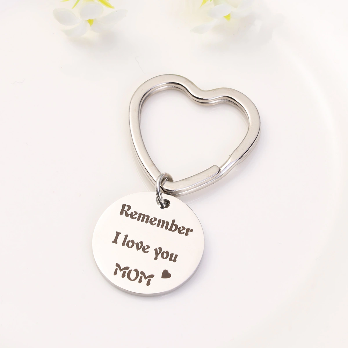 Mother Day Keychain Beautiful Decor Hanging Keyring Gift for Mother Woman Lady Female