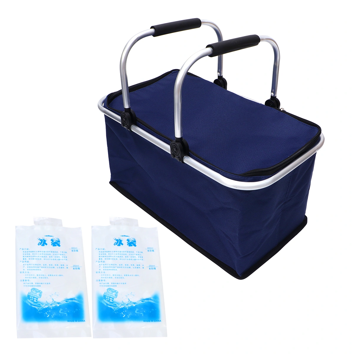 Thermal Box Outdoor Portable Incubator Food Preservation Box Insulated Lunch Box Storage Box for Picnic Camping Home (Navy)
