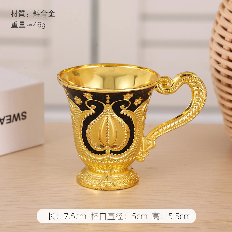 European Style Liquor Cup Retro Liquor Cup Retro Metal Wine Cup for Party