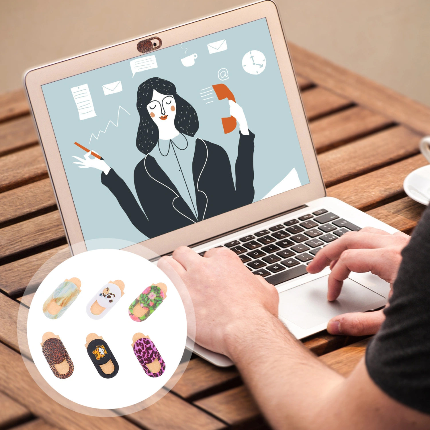 6pcs Laptop Phone Camera Slide Cover Notebook Webcam Cover Privacy Protector