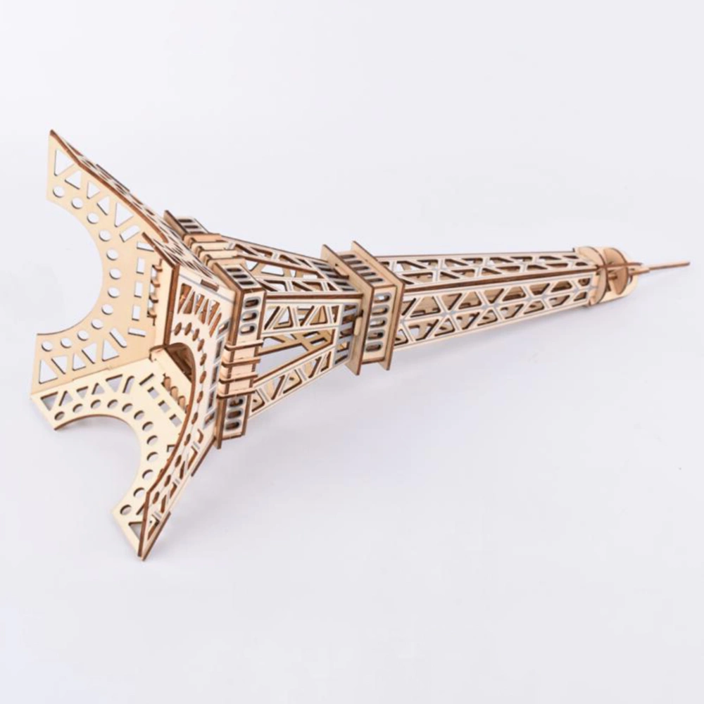 Eiffel Tower Shape Wooden Three Dimensional Puzzle Board Puzzle Toy for Entertainment