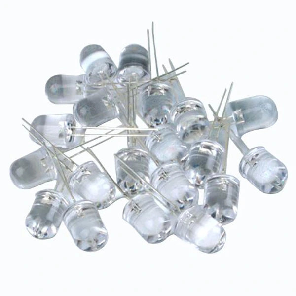 20pcs 200mW 10mm Diameter Infrared IR 1-Chip LEDs Night Vision 850nm for IR Cameras