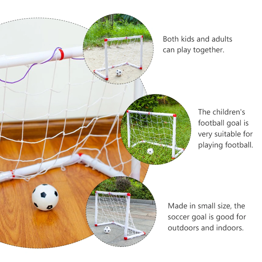 1 Set Children Portable Soccer Goal Toys Football Door Foldable Football Gate