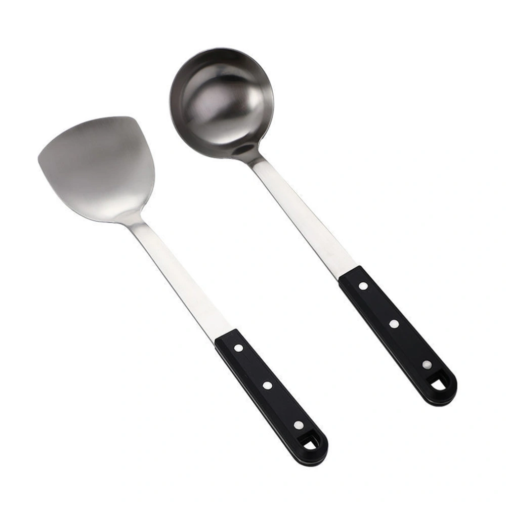 1 Set of Kitchen Cooking Spatula Spoon Ladle Stainless Steel Kitchen Cookware