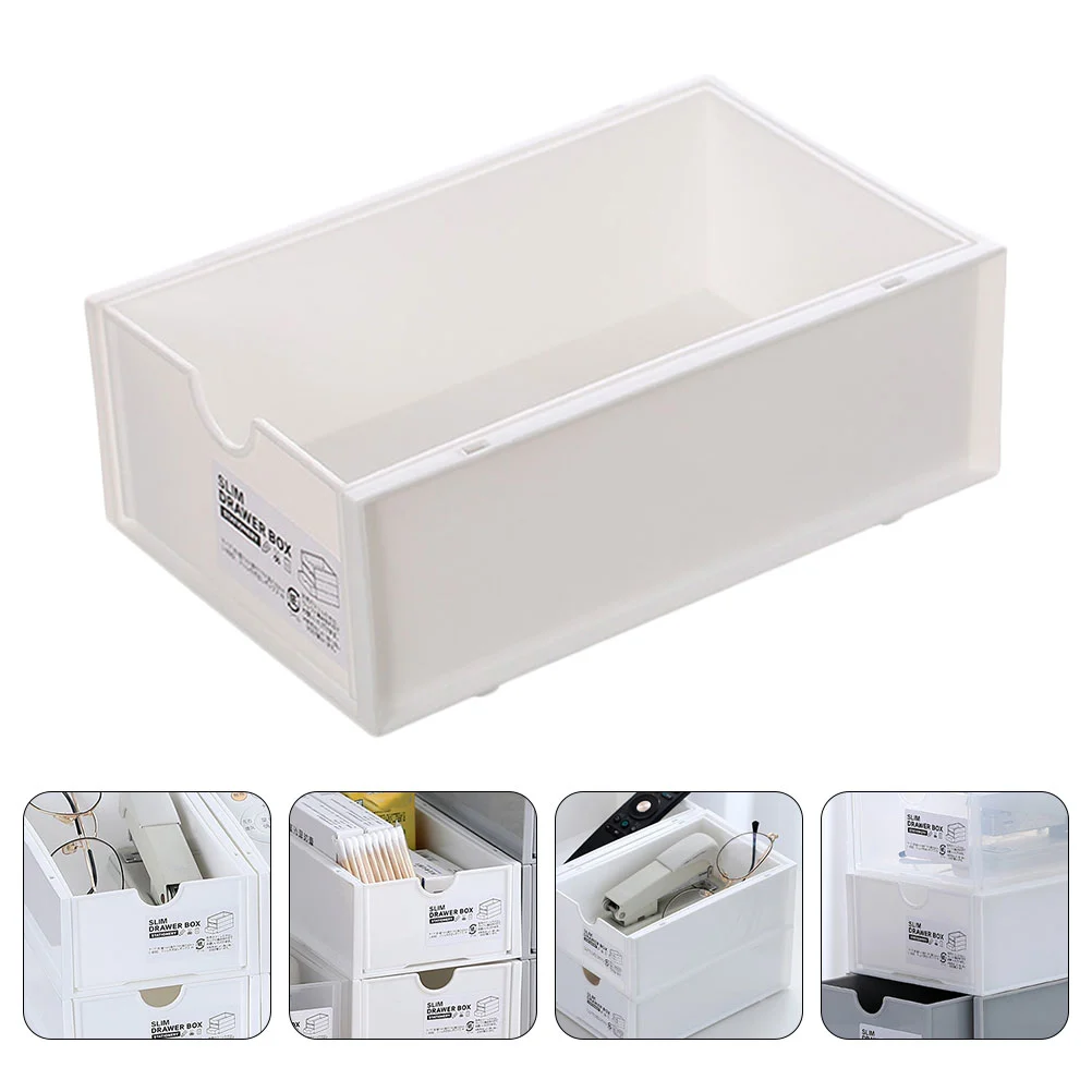 1pc Simple Drawer Box Desktop Storage Box Drawer Type Finishing Box for Home