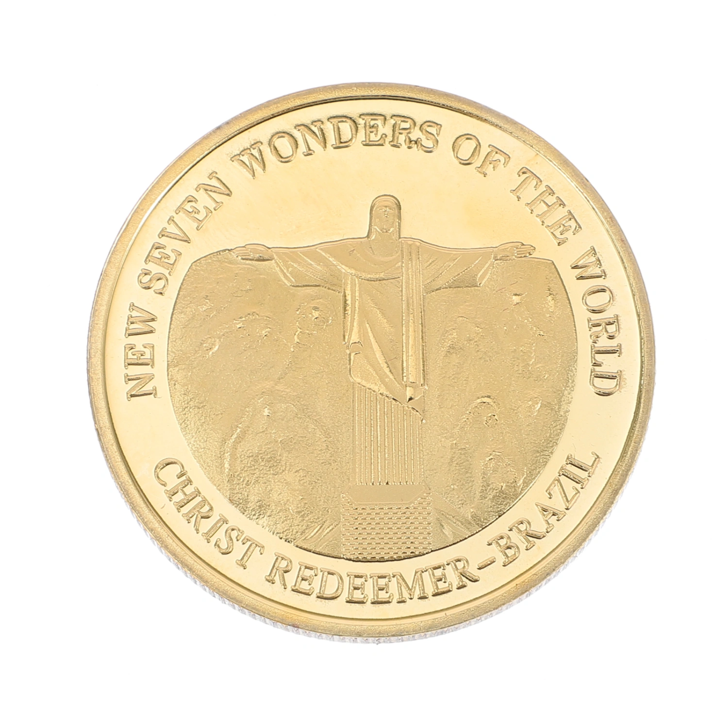 1pc Seven Wonders of The World Commemorative Coin Iron Coin Souvenir Coin