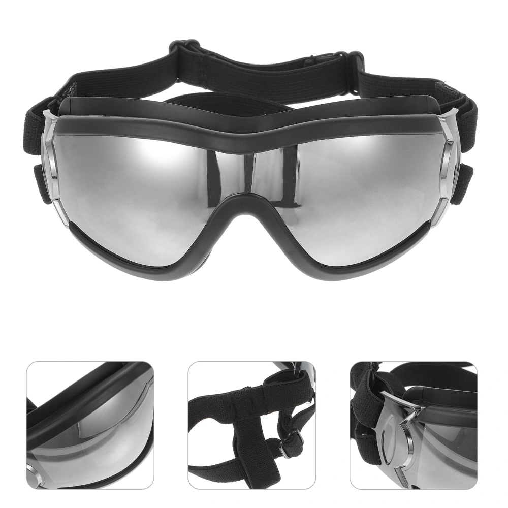 Windproof Pet Goggles Eye Protective Glasses Anti-UV Eye Goggles Creative Eyewear for Dog Puppy (Black)