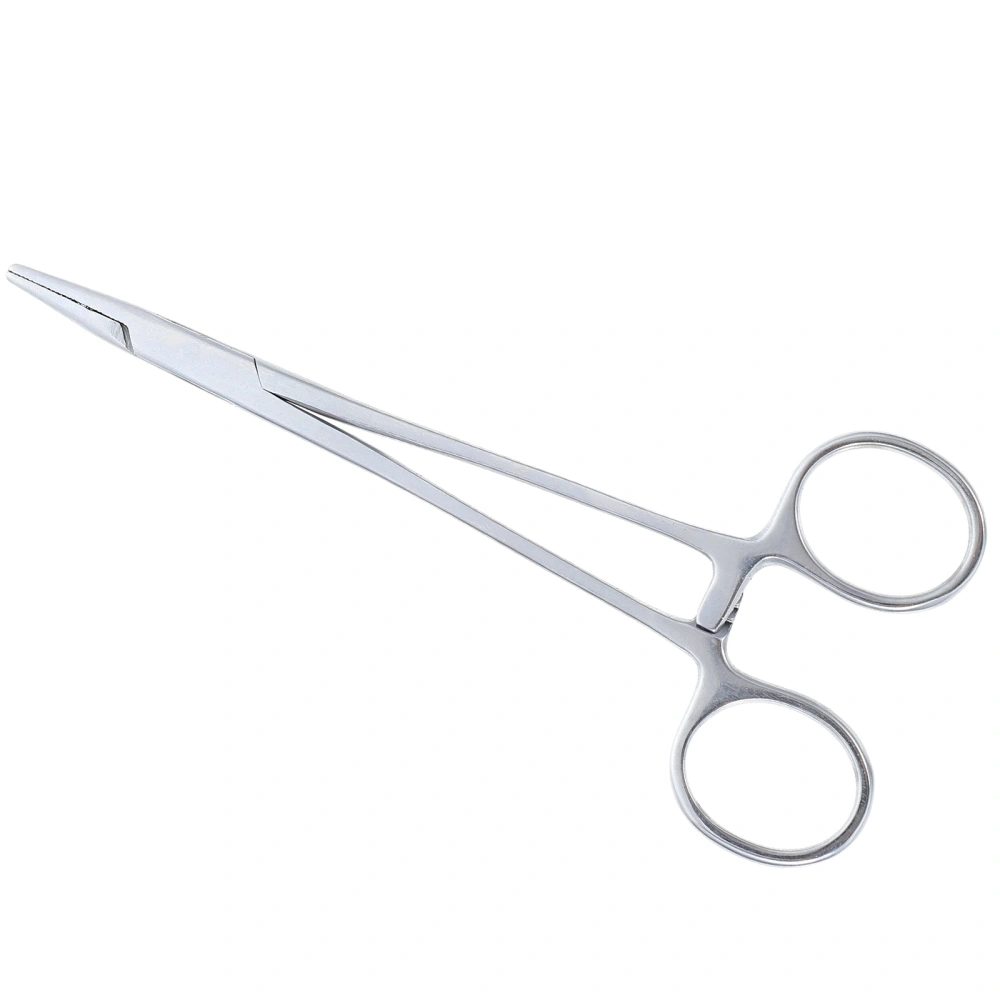 1pc Veterinary Surgical Scissor Stainless Steel Needle Holding Plier (Silver)