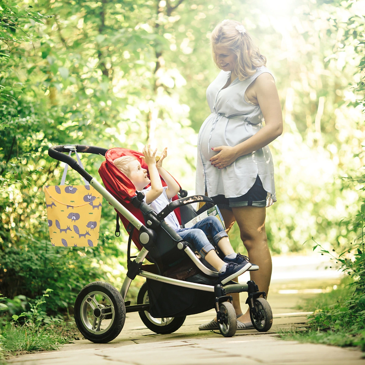 1Pc Multifunctional Convenient Baby Carriage Hanging Bag Infant Stroller Bag