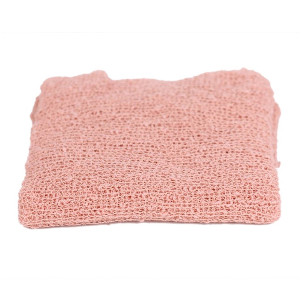Newborn Baby Photography Photo Prop Stretch Wrap Baby Long Ripple Wrap (Snow tooth-colored)